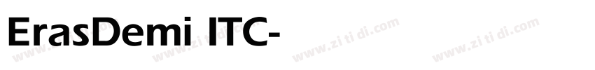 ErasDemi ITC字体转换